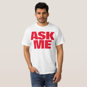 Vraag me ik help graag rode helpers t-shirt (Voorkant volledig)
