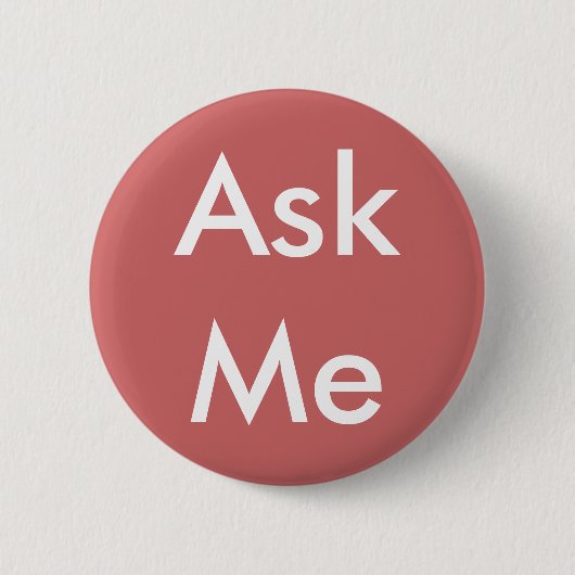 Vraag me Knoop 4 Zaken, Huwelijk, School, Theater Ronde Button 5,7 Cm (Voorkant)