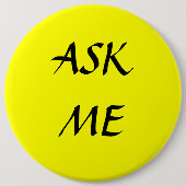 VRAAG ME - knoppen Ronde Button 6,0 Cm (Voorkant)