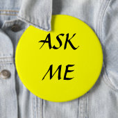VRAAG ME - knoppen Ronde Button 6,0 Cm (In situ)