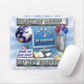 VRAAG ME!   ~ Mousepad Muismat (Met muis)