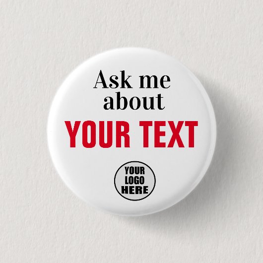 Vraag me naar Aangepaste Button (Voorkant)