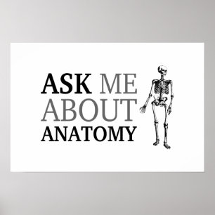 Vraag me naar Anatomie Poster