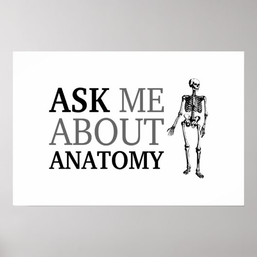 Vraag me naar Anatomie Poster (Voorkant)