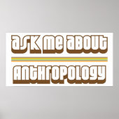 Vraag me naar antropologie poster (Voorkant)