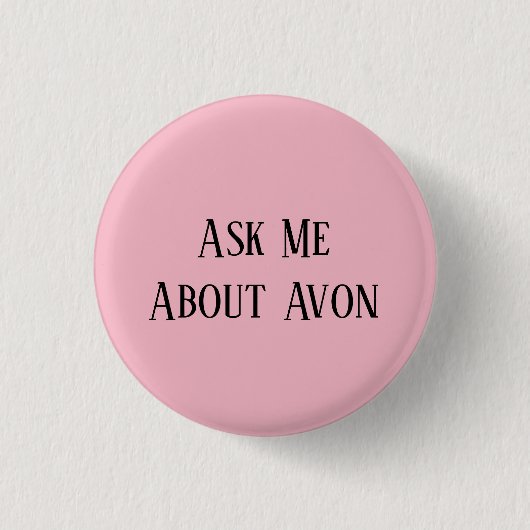 Vraag me naar Avon Button (Voorkant)