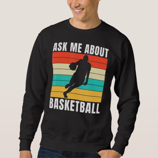 Vraag me naar Basketball Trui (Voorkant)