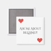 Vraag me naar Bellame Magnet (Voorkant / Achterkant)