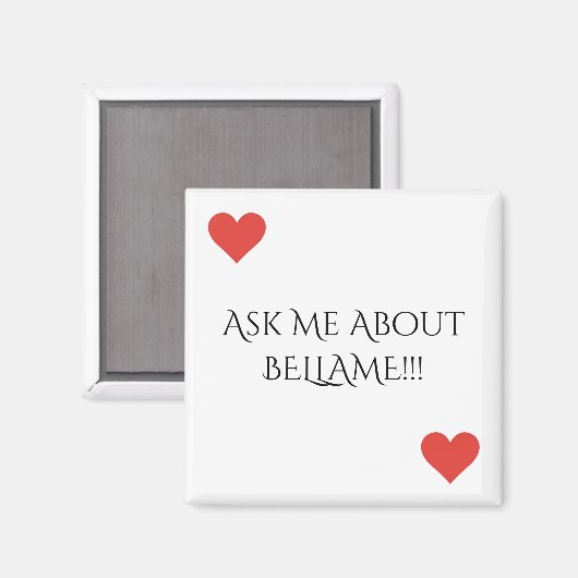 Vraag me naar Bellame Magnet (Voorkant / Achterkant)