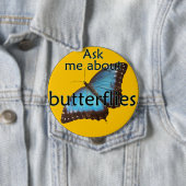 Vraag me naar Butterflies Ronde Button 4,0 Cm (In situ)
