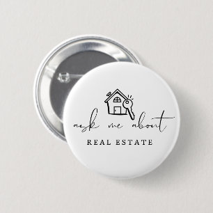 Vraag me naar de aanbieding van een real Estate Re Ronde Button 5,7 Cm