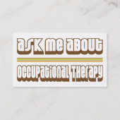 Vraag me naar de behandeling op het werk visitekaartje (Achterkant)