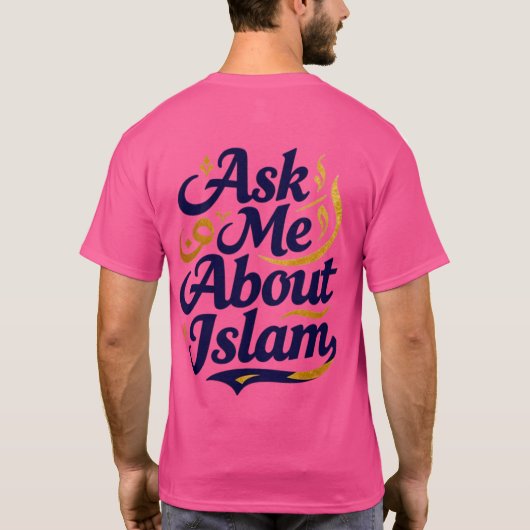 Vraag me naar de islam t-shirt (Achterkant)