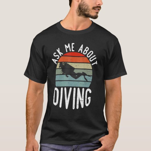 Vraag me naar Duiken T-shirt (Voorkant)