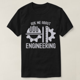 Vraag me naar engineering t-shirt