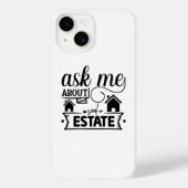 Vraag me naar Estate Case-Mate iPhone Case (Achterkant)