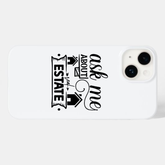 Vraag me naar Estate Case-Mate iPhone Case (Achterkant (horizontaal))