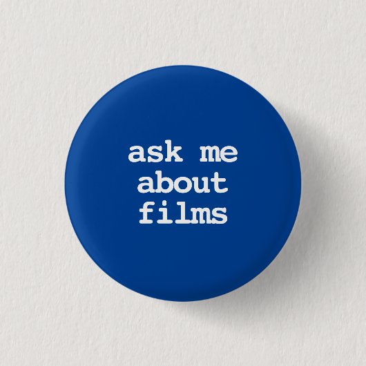 Vraag me naar films Typography Button (Voorkant)