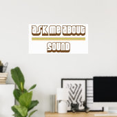 Vraag me naar geluid poster (Thuiskantoor)