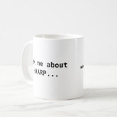 Vraag me naar HAARP Koffiemok (Voorkant links)