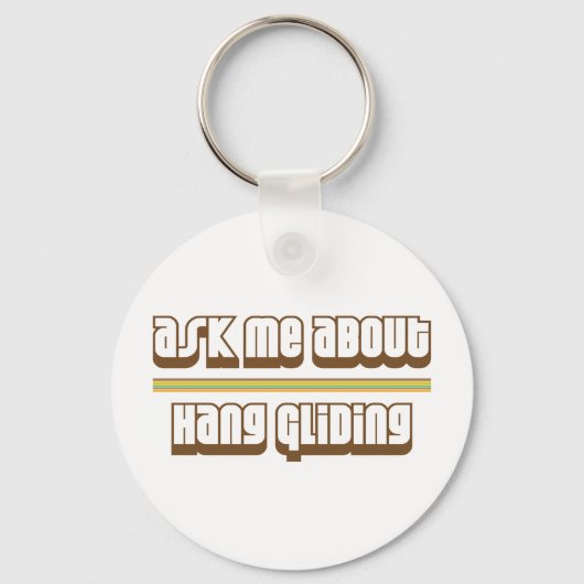 Vraag me naar Hang Gliding Sleutelhanger (Voorkant)