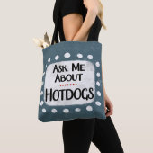 Vraag me naar Hotdogs Canvas tas (Dichtbij)