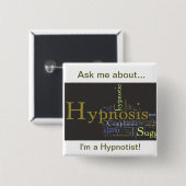 Vraag me naar Hypnosis Button (Voorkant /achterkant)