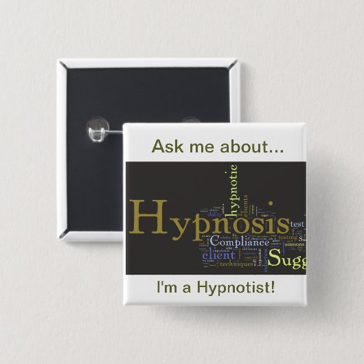 Vraag me naar Hypnosis Button (Voorkant /achterkant)