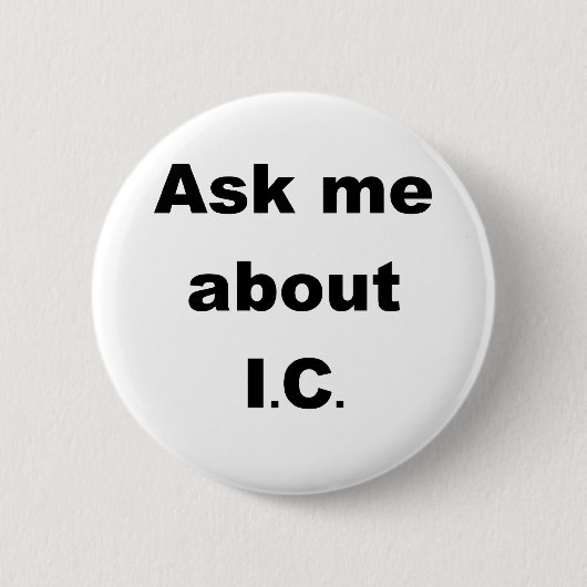 Vraag me naar IC Ronde Button 5,7 Cm (Voorkant)