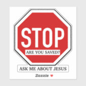 Vraag me naar Jesus Christelijk Witness Sticker (Vel)