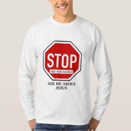 Vraag me naar Jesus Christelijk Witness T-shirt