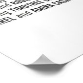 VRAAG ME NAAR JOUW NAAM bergen Poster (Hoek)