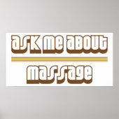 Vraag me naar massage poster (Voorkant)