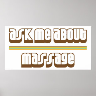 Vraag me naar massage poster