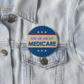 Vraag me naar Medicare -  Amerikaan Ronde Button 7,6 Cm (In situ)
