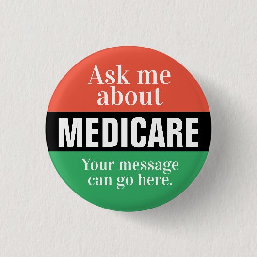 Vraag me naar Medicare Button (Voorkant)