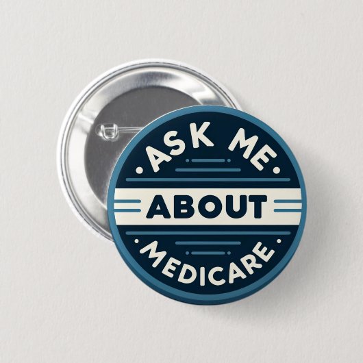 Vraag me naar Medicare Button (Voorkant /achterkant)