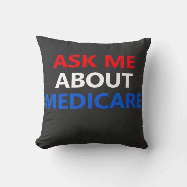 Vraag me naar Medicare Kussen (Voorkant)
