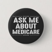 Vraag me naar Medicare Ronde Button 5,7 Cm (Voorkant)