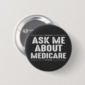 Vraag me naar Medicare Ronde Button 5,7 Cm (Voorkant /achterkant)