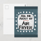 Vraag me naar mijn Air Fryer Briefkaart (Voorkant / Achterkant)