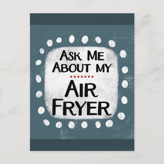 Vraag me naar mijn Air Fryer Briefkaart (Voorkant)
