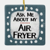 Vraag me naar mijn Air Fryer Ornament (Voorkant)