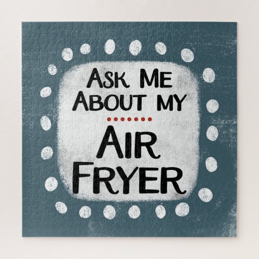 Vraag me naar mijn airfryer puzzel legpuzzel (Verticaal)