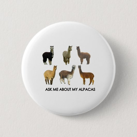 Vraag me naar mijn alfaba ronde button 5,7 cm (Voorkant)
