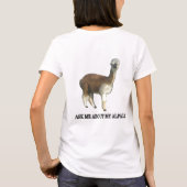 Vraag me naar mijn alpacas t-shirt (Achterkant)
