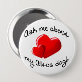 Vraag me naar mijn Altus Dog Button (Voorkant /achterkant)