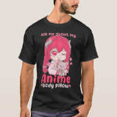 Vraag me naar mijn Anime Body Pillow I Chibi Kawai T-shirt (Voorkant)