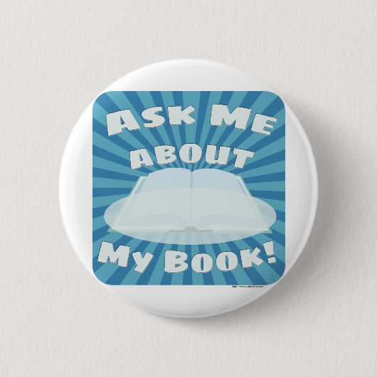 Vraag me naar mijn boek Custom Style! Ronde Button 5,7 Cm (Voorkant)
