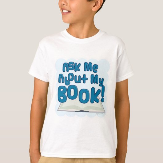 Vraag me naar mijn boek! Fun Style T-shirt (Voorkant)
